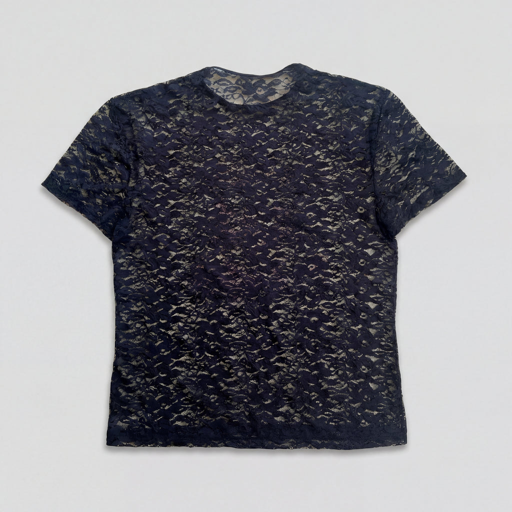 Playera Oversize Encaje Negro - JIMIN