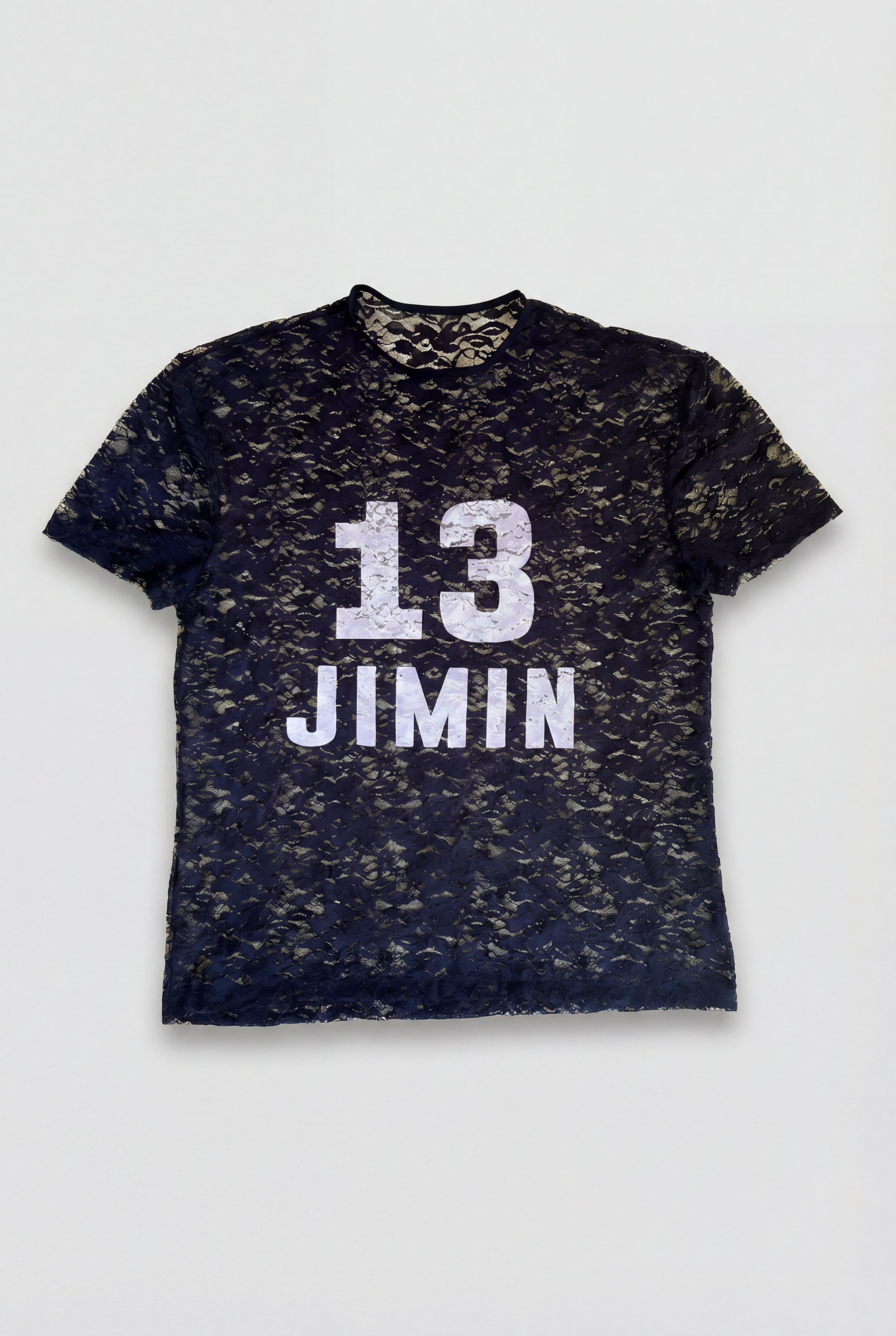 Playera Oversize Encaje Negro - JIMIN